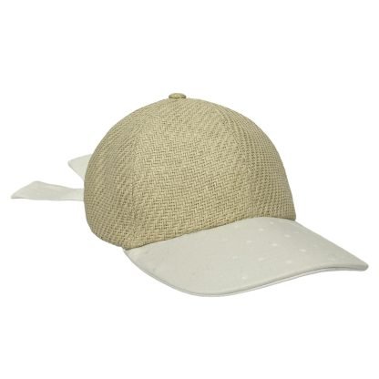 Gaia Baseball Cap in carta e cotone bianco regolabile - immagine 2