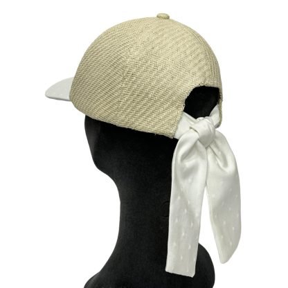Gaia Baseball Cap in carta e cotone bianco regolabile - immagine 3