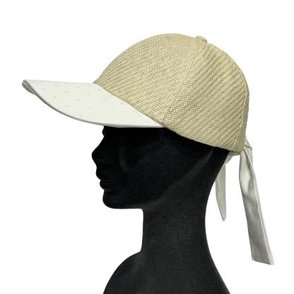 Gaia Baseball Cap in carta e cotone bianco regolabile - immagine 4