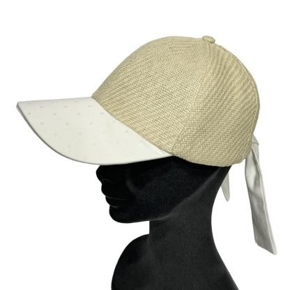 Gaia Baseball Cap in carta e cotone bianco regolabile - immagine 5