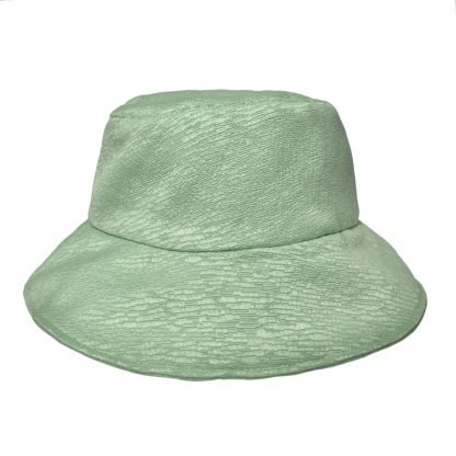 Marzia Bucket Hat in puro cotone verde acqua