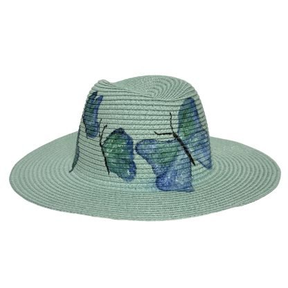 Butterfly Fedora Carta verde acqua - immagine 4