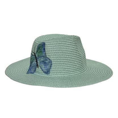 Butterfly Fedora Carta verde acqua - immagine 5