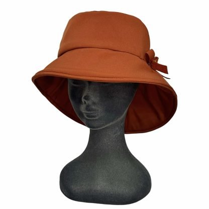 Marzia Cappello Impermeabile Mattone falda asimmetrica - immagine 2