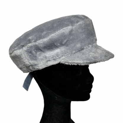 Virginia Berretto Visiera pile grigio perla con fiocco - immagine 4