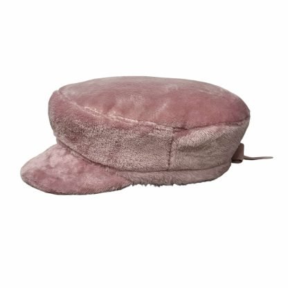 Virginia Berretto Visiera pile rosa con fiocco