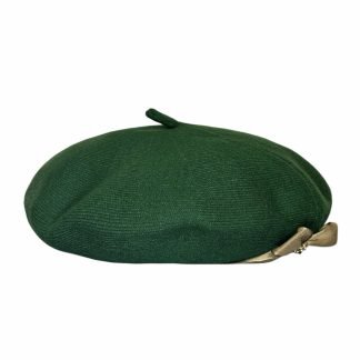 Olivia Basco Verde con fiocco in cotone e catenella